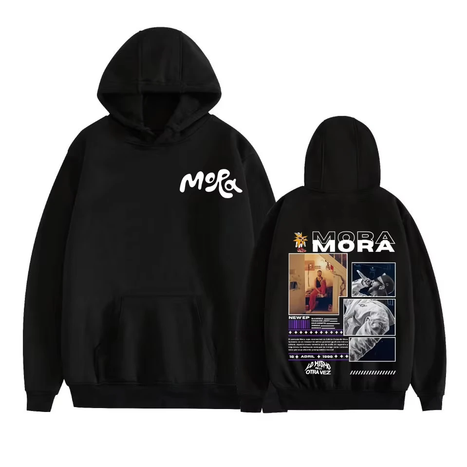 

Рэпер Mora Mirrodosis Альбом 2025 Tour Толстовки с капюшоном Мужская одежда Harajuku Хип-хоп 90-х Винтажные футболки Толстовка Уличная одежда