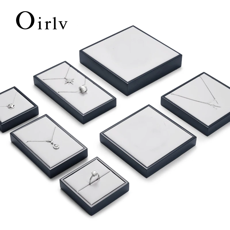 

Подставки для украшений Oirlv: лотки для колец, ожерелий, серег, браслетов, декоративные подставки для прилавков, реквизит для демонстрации ювелирных изделий