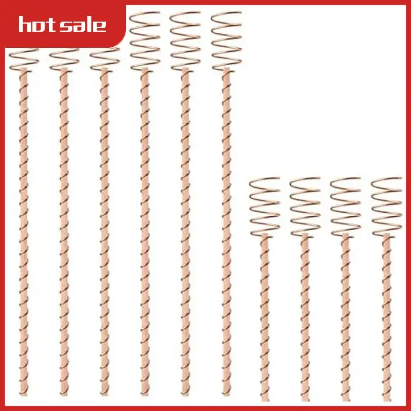 

VVNB-10Pcs 13.5Inch Electroculture Plant Stakes,Long Copper Stakes,Electroculture Copper Coil Antennas For Growing Garden