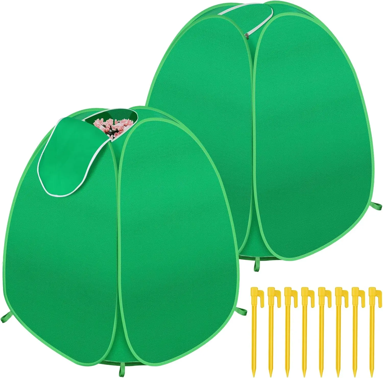 

Комплект из 2-х выдвижных защитных чехлов для растений от мороза, 22x22x23 дюйма, для уличных кустарников и растений в горшках