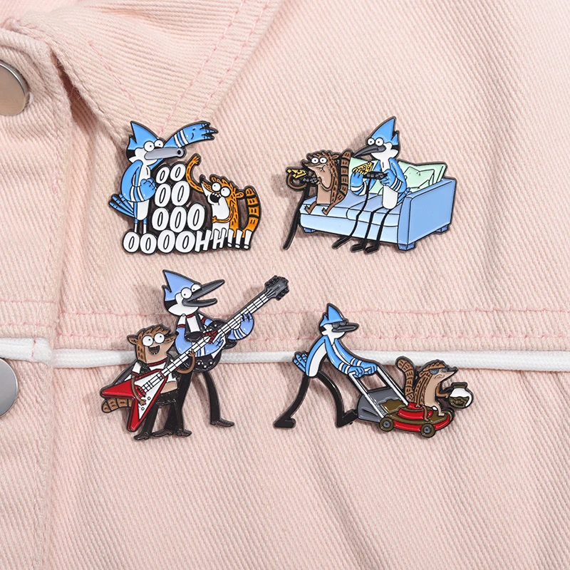 Cartoon Animation Movies Enamel Pins Cute Characters Brooches For Friends Lapel Badge Backpack Accessories Fashion Jewelry Gifts