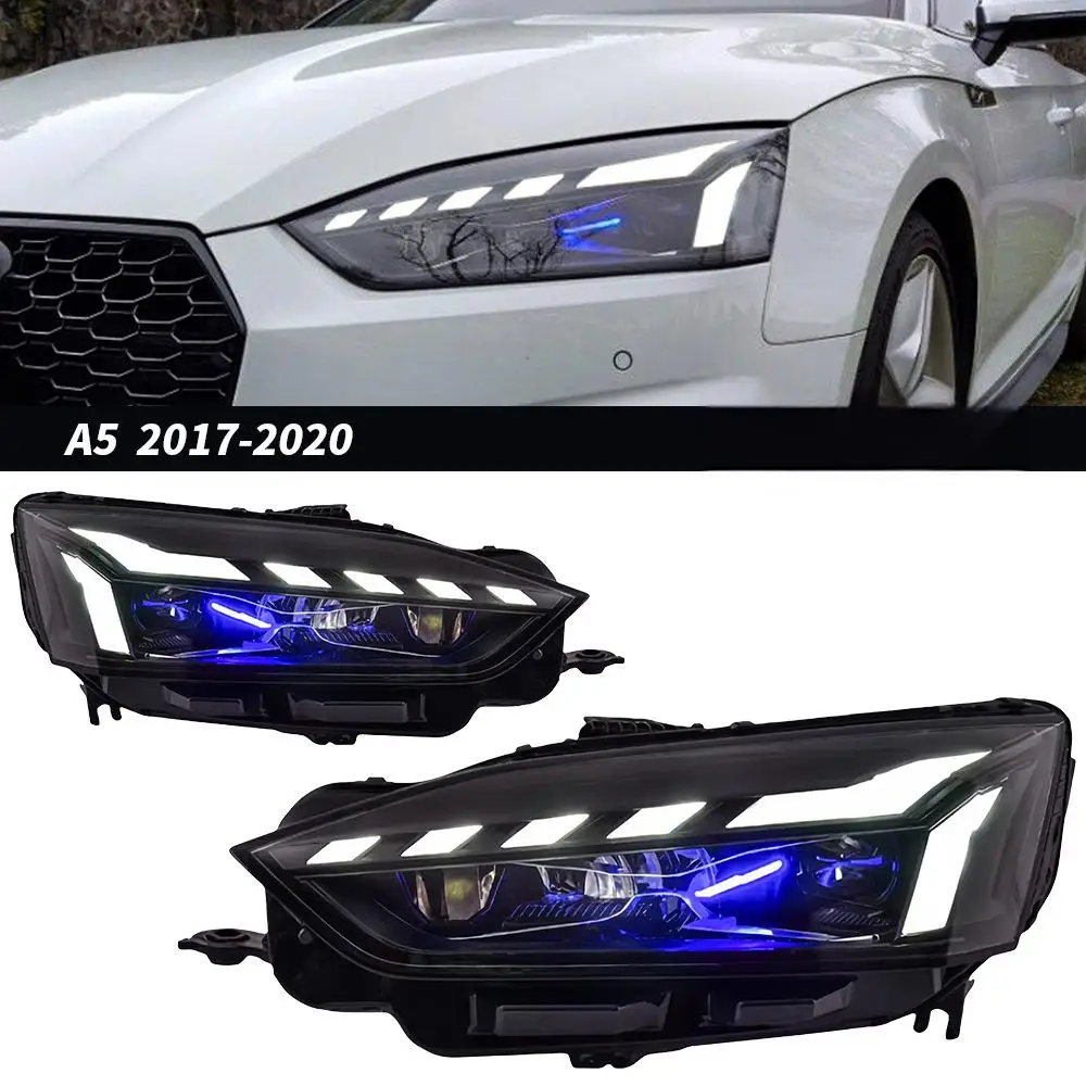 

LED Headlights Car Accessories Suitable for Auto Lighting Systems 17-24 Audi A5 Headlight Assembly Modification Car Led Lights