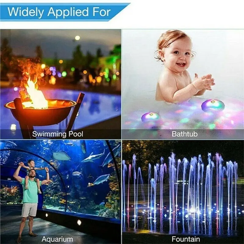 L60A LED Pool Light Waterproof Floating Underwater Light RGB