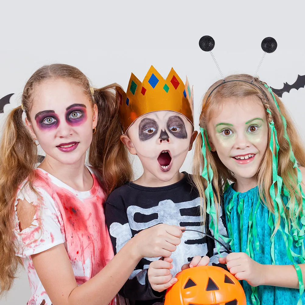 

8pcs Foam Head Hoop Plastic Kids Hair Accessories Girls Ball Decor Bands Hairstyling Festive Wear Party