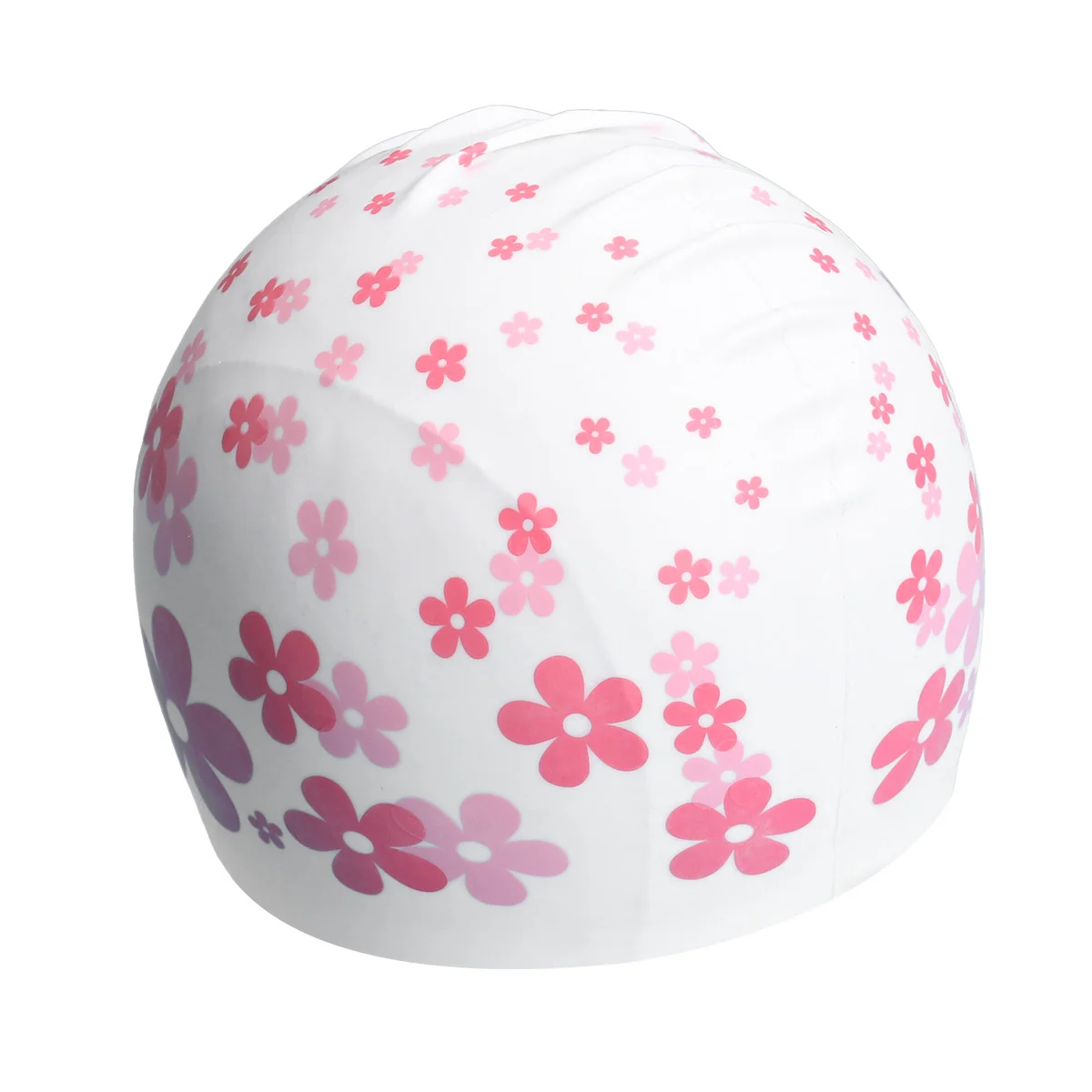 

Waterproof Silicone Swimming Hat for Children Rose Red Flower Cartoon Design Protects Hair in Pool Swimming Cap