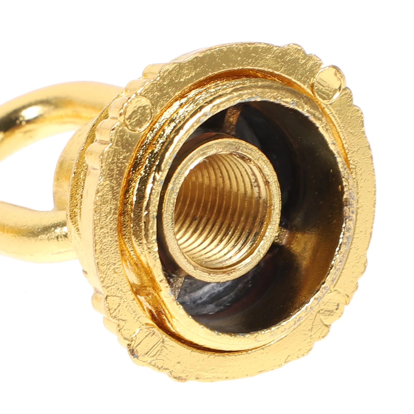 Lamp Nut Heavy Duty Ceiling Chandelier Hanging Ring Clothes Rack Hook Eye Plating