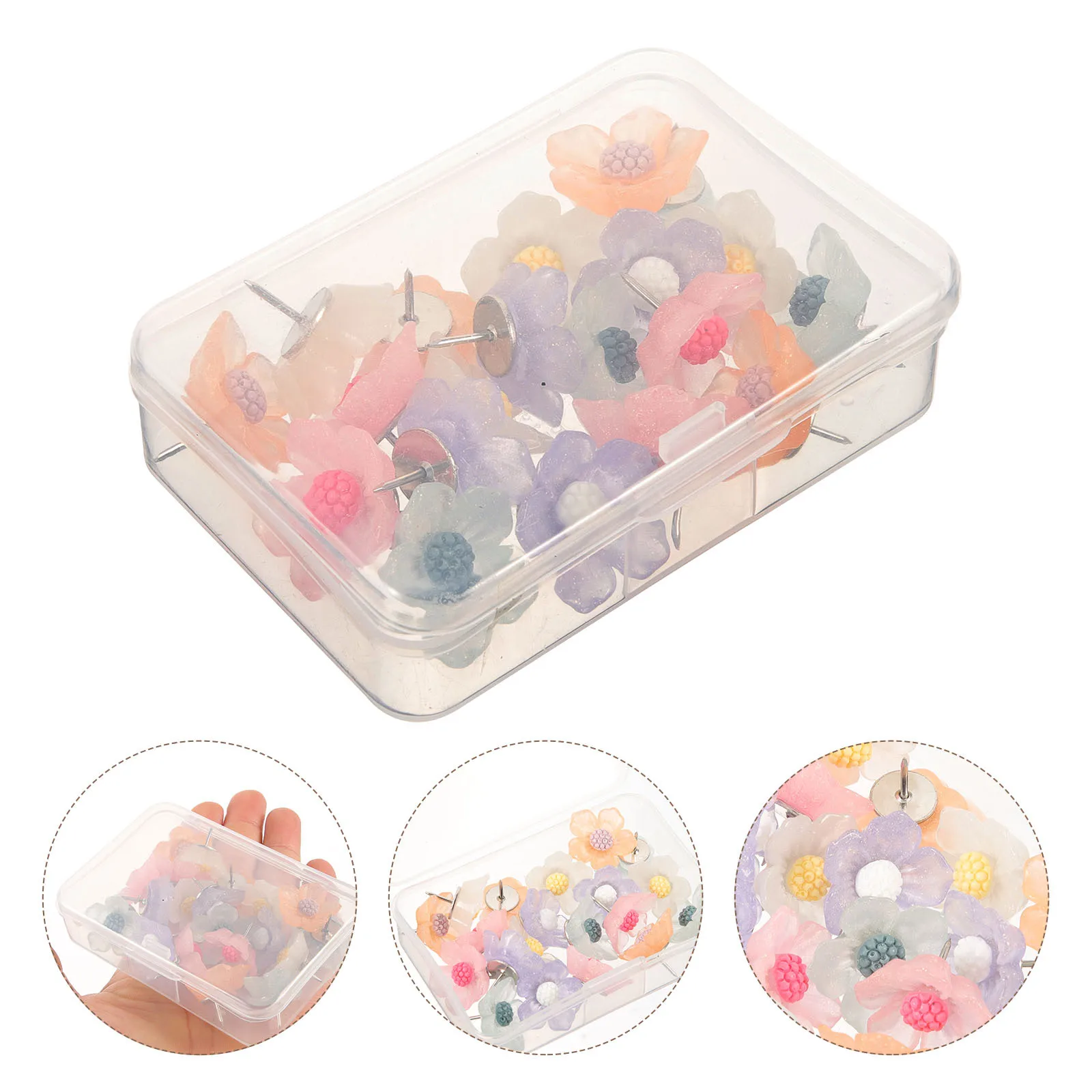 20 stuks mode bloem punaises punaises voor kantoor kaart accessoires kurk boord thuis aanbod bureau accessoires