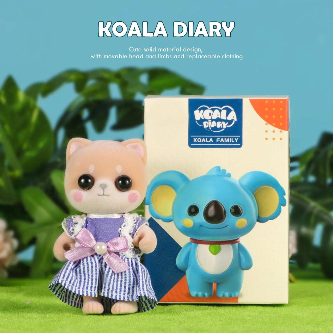 Koala Diary Original Doll Simulation Small Animal Model Miniature Scene Decoration Children\'s Play Home Doll Birthday Gift