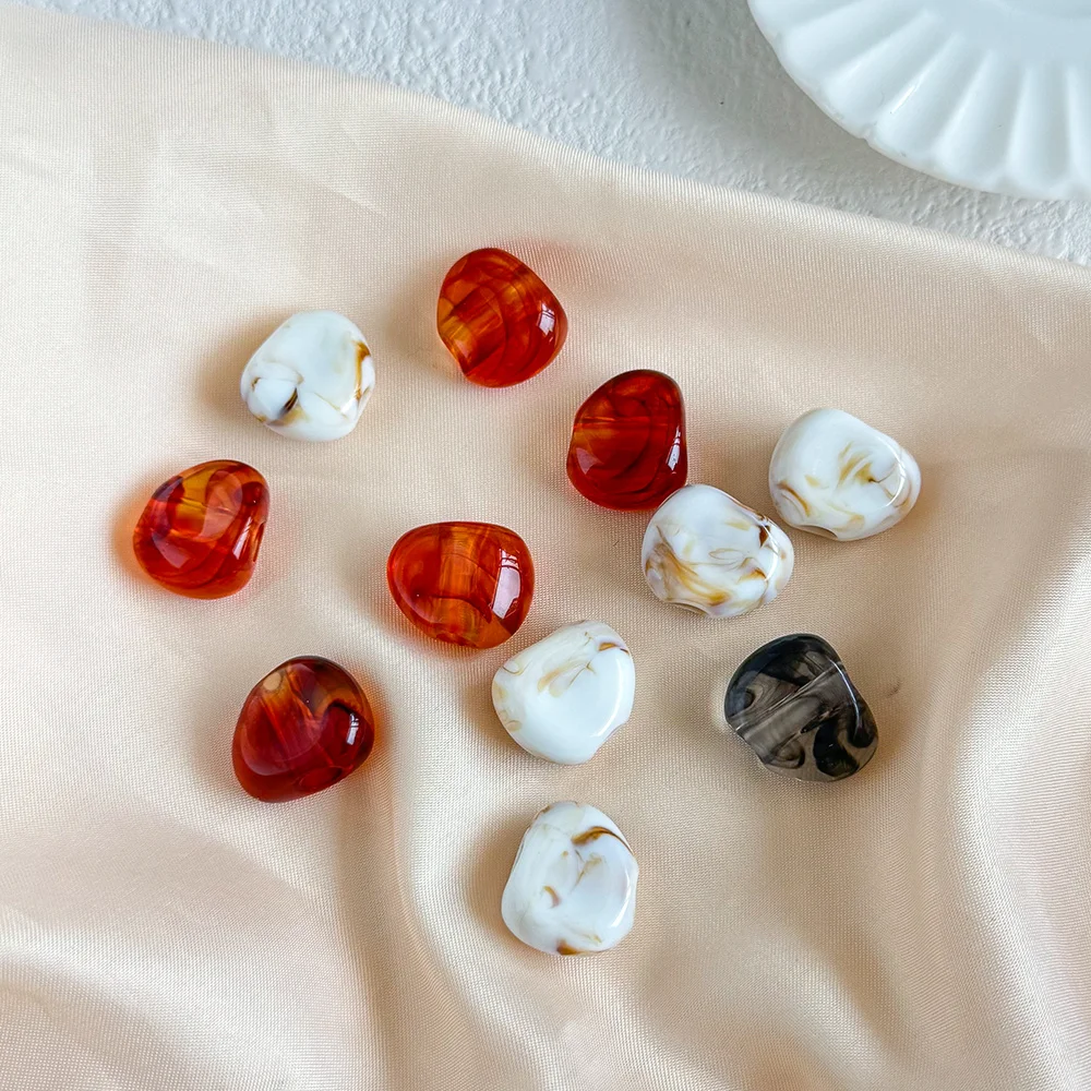 

Cordial Design 240Pcs 17*20MM DIY Beads/Marble Effect/Hand Made/Jewelry Findings & Components/Irregular Shape/Acrylic #18872