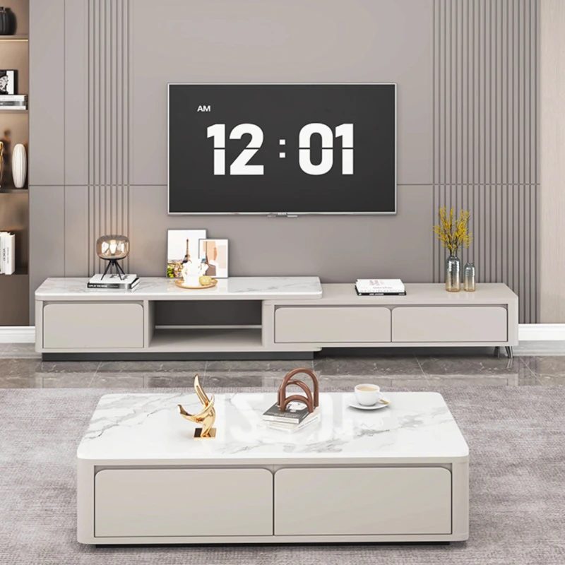 수직 접이식 TV 스탠드 캐비닛 모던 수납형 거실 TV 스탠드 서랍 디자인 텔레비전 스탠드 가구