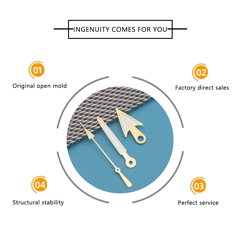 9.5x14.5x15mm Green Luminous Watch Hands Fit For 7S26 4R35 4R36 NH35 NH36 Movement Dial Fashion Luminous Hands