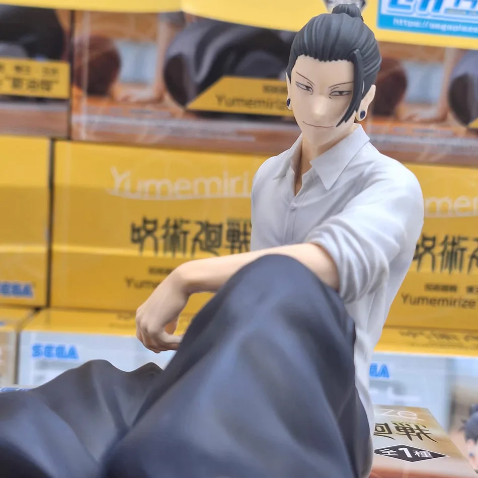 10 سنتيمتر جوجو ساتورو أنيمي Jujutsu Kaisen الشكل Satoru Gojo الراحة وقت الجلوس موقف يأتي هدية لعبة عمل الشكل البلاستيكية