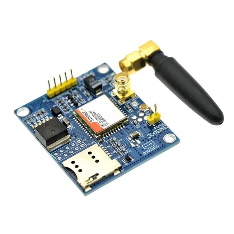 Плата разработки ABJF-SIM800C с антенной на клеевой основе, модуль GSM GPRS, поддержка сообщений, Bluetooth, аудиоинтерфейс