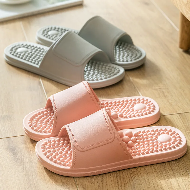 3D Summer Slippers Couple Unisex Soft Non-Slip Bath Shoes Wear-Resistant Flipflops Shower Indoor Home Men Sandal Massage Plantar