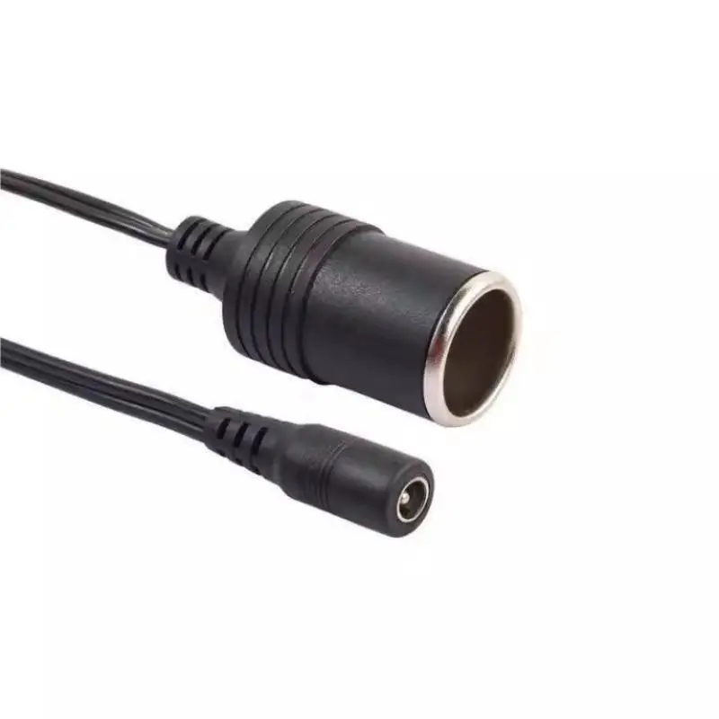 200W Car Cigarette Lighter Socket 12V 20A Max Power Charger Plug 30cm Cable for Automotive Interior Charging