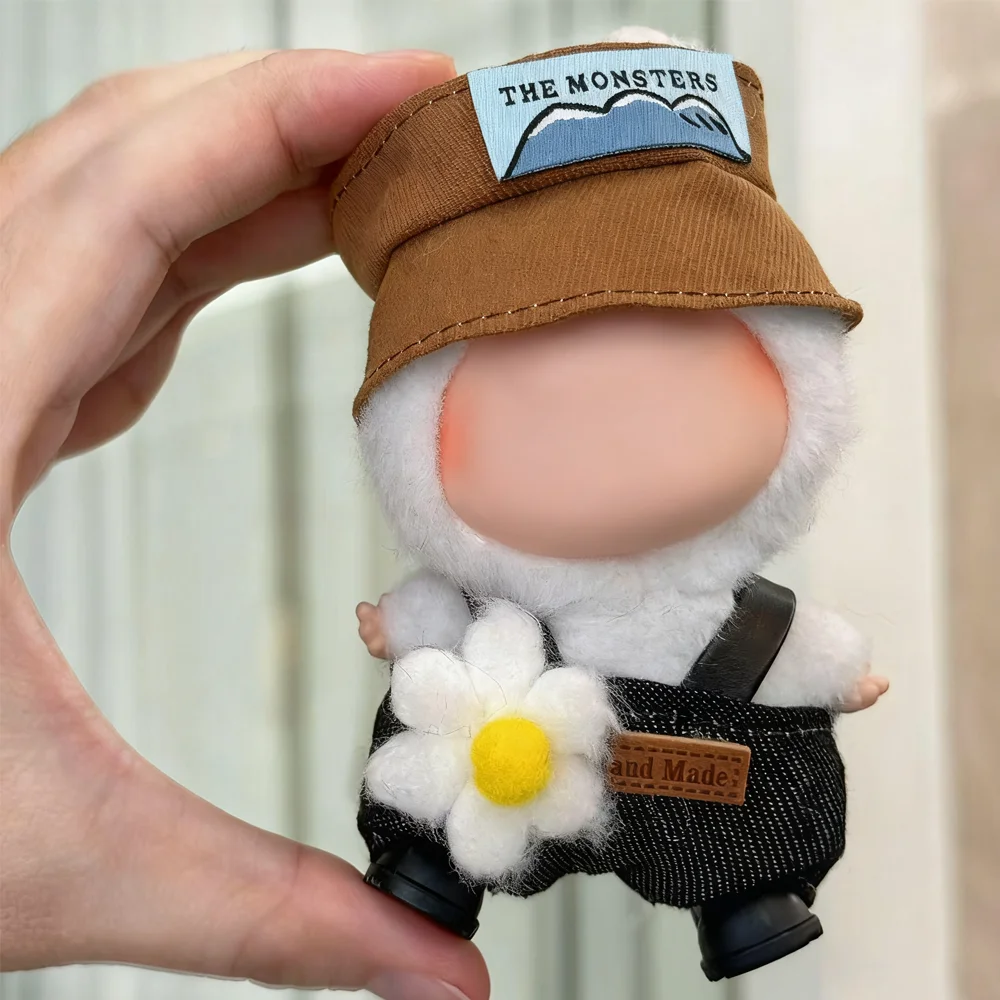 

Doll Clothes For 4.0 Labubu Mini Love clothing Luxury 10cm Doll Accessories Overalls Designer Outfit Dress with Hairband