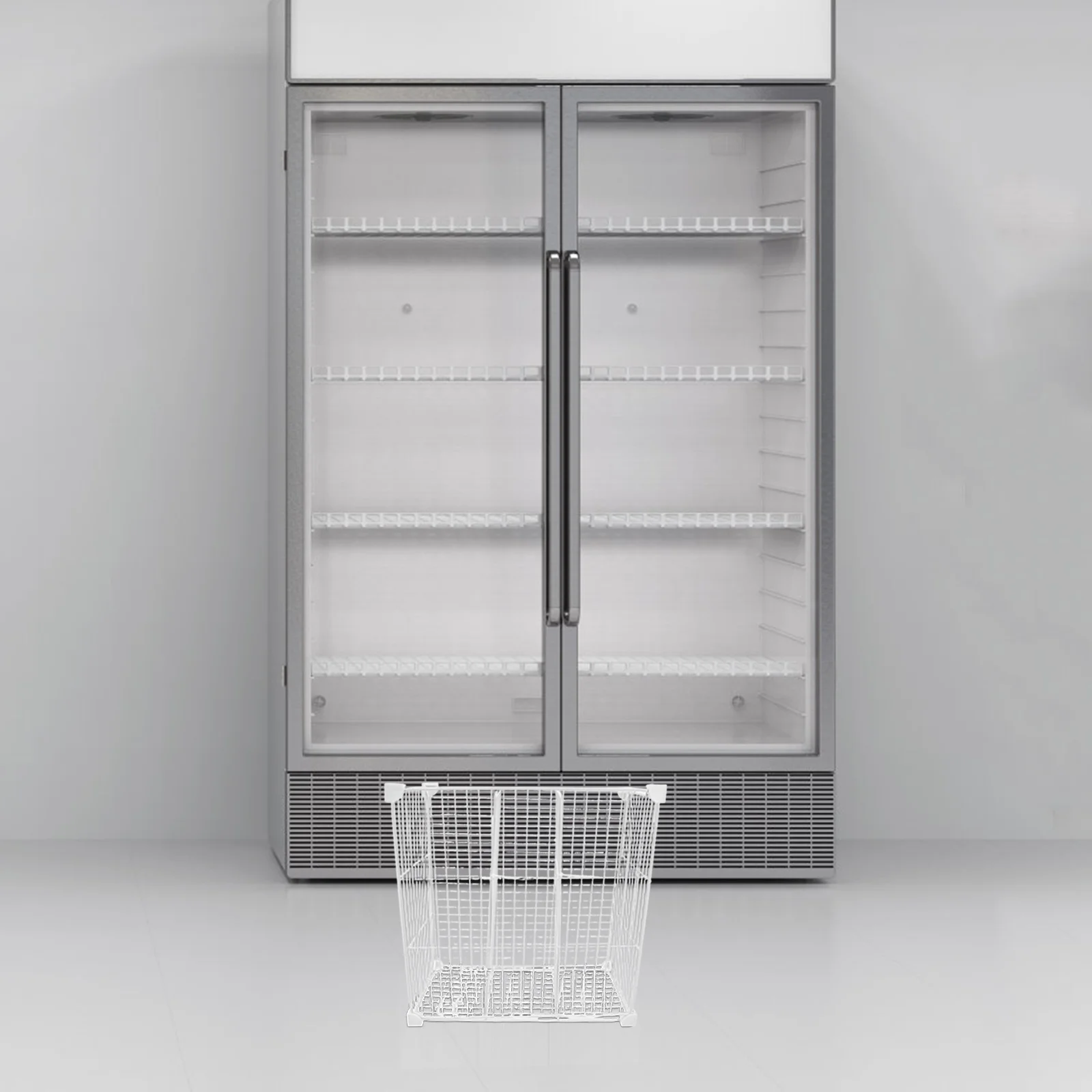 

Chest Divider Storage Organizer, 3-Compartment Mesh Metal Basket, Modular Deep Freezer Organizers, Fridge Storage