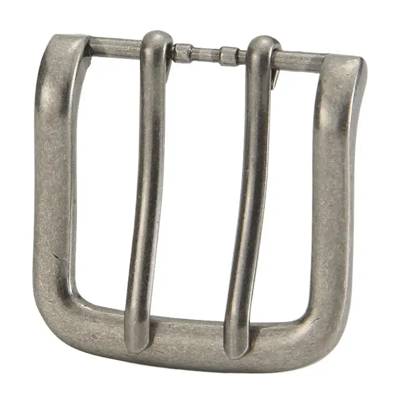 1 шт., 40 мм, металлическая двойная пряжка для ремня — подходит для кожаных ремней 37-39 мм