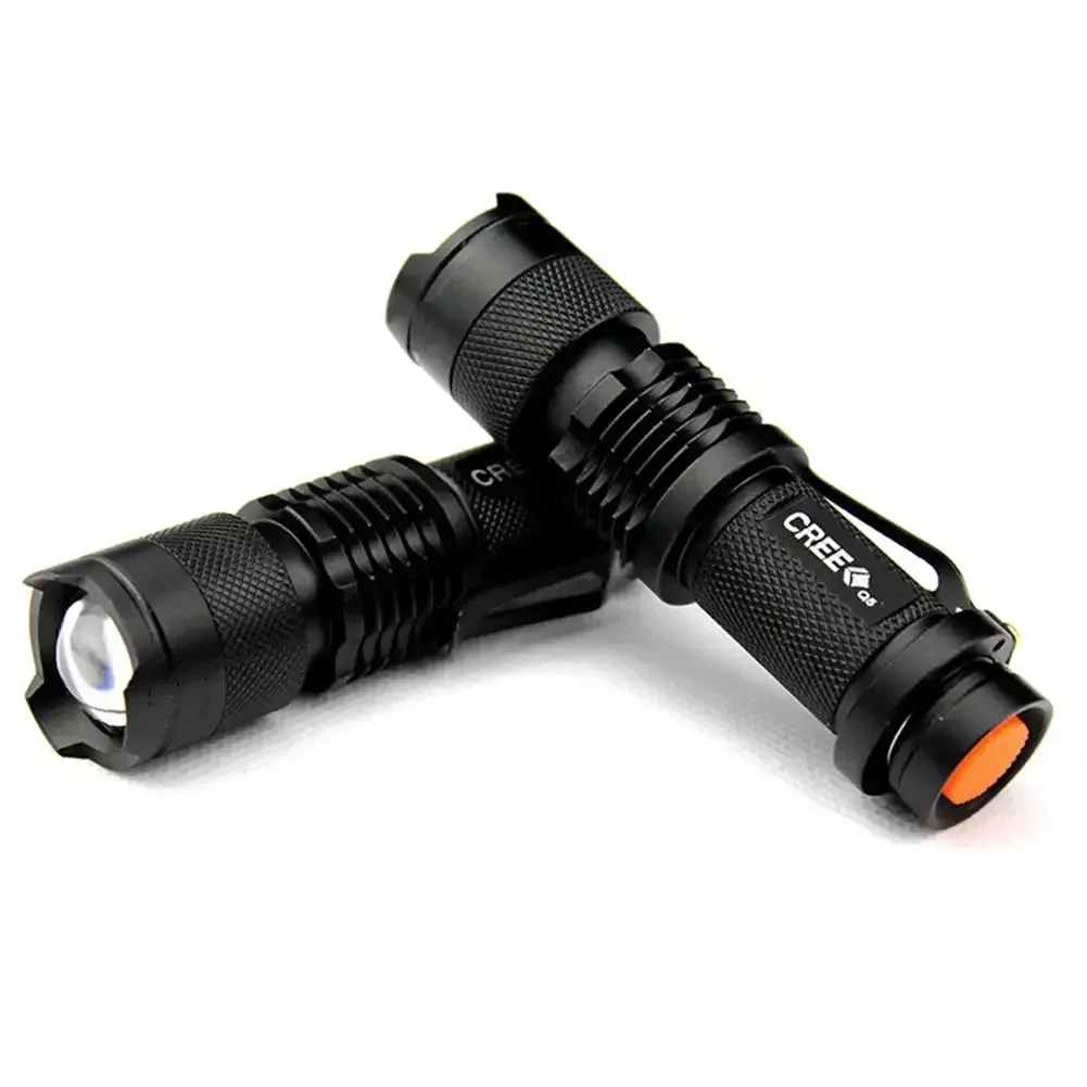 

Mini LED Flashlight Tactical Torch Lamp Portable Torch Flash light Adjustable Focus Zoomable Flashlight for Gift Hiking Warsun