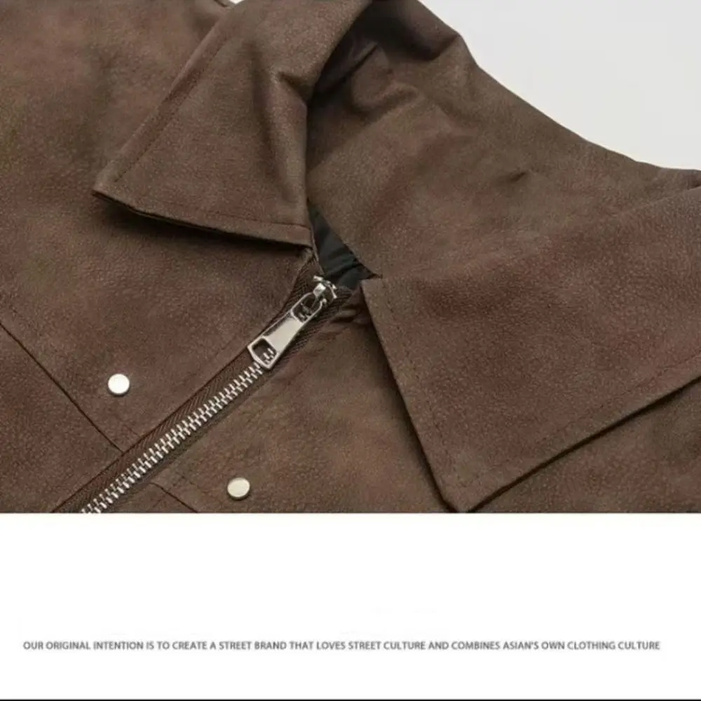 

Fashion Loose Fit Men Jackets Solid Color Thick Zipper Coat Long Sleeves Warm Flight Jacket Daily Commute