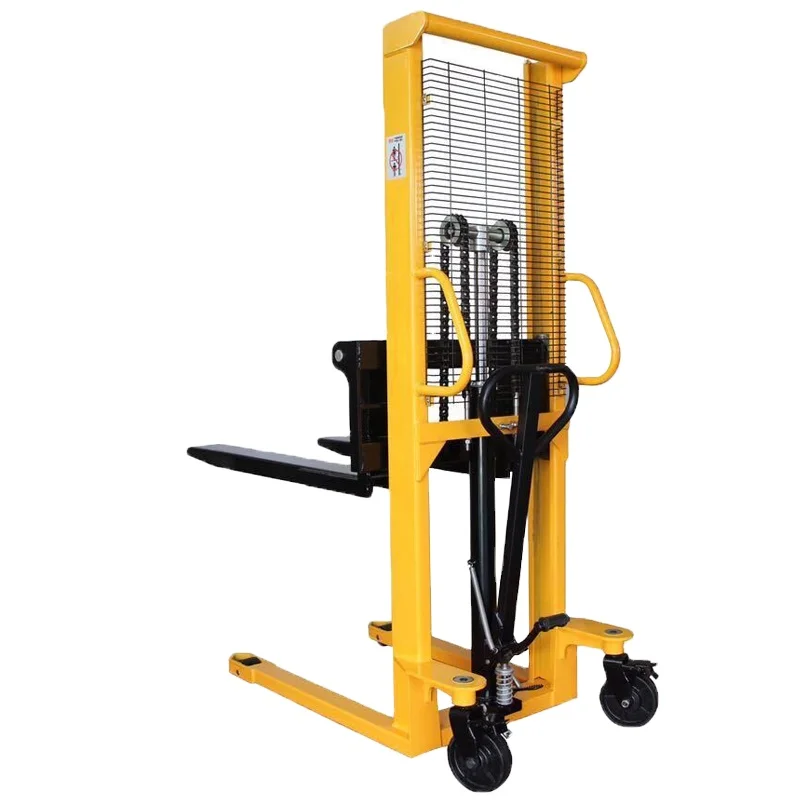 

Portable Certified 2 Ton Manual Forklift Stacker Hydraulic Forklift Stacker With Adjustable Forks