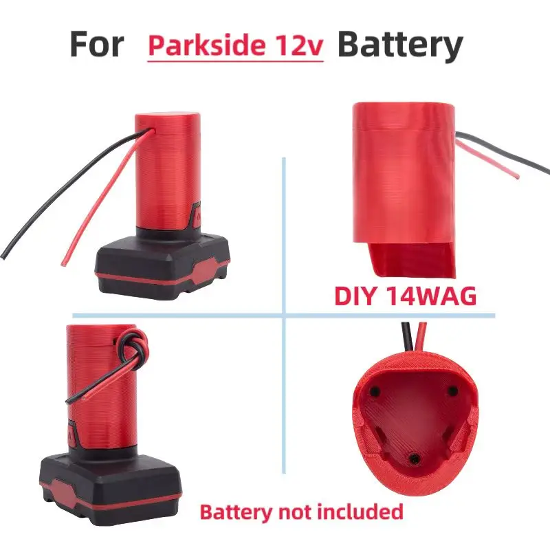 Cordless Portable Battery Base Compatible With Power Wheel Adapter For Perkside 12v  DIY Robot Connector 14 Specifications