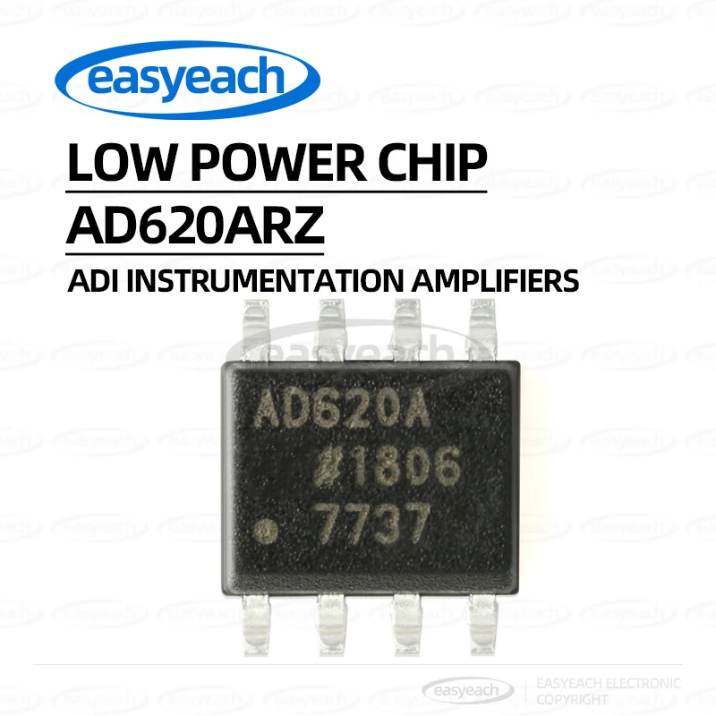 

AD620ARZ-REEL7 SOIC-8 SMT Low Drift Low Power Instrumentation Amplifier IC Chip