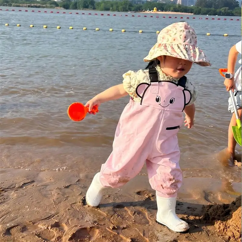 children's-waterproof-overall-fishing-suit-beach-equipment-play-water-suit-full-body-bootie-rain-boot-for-fishing