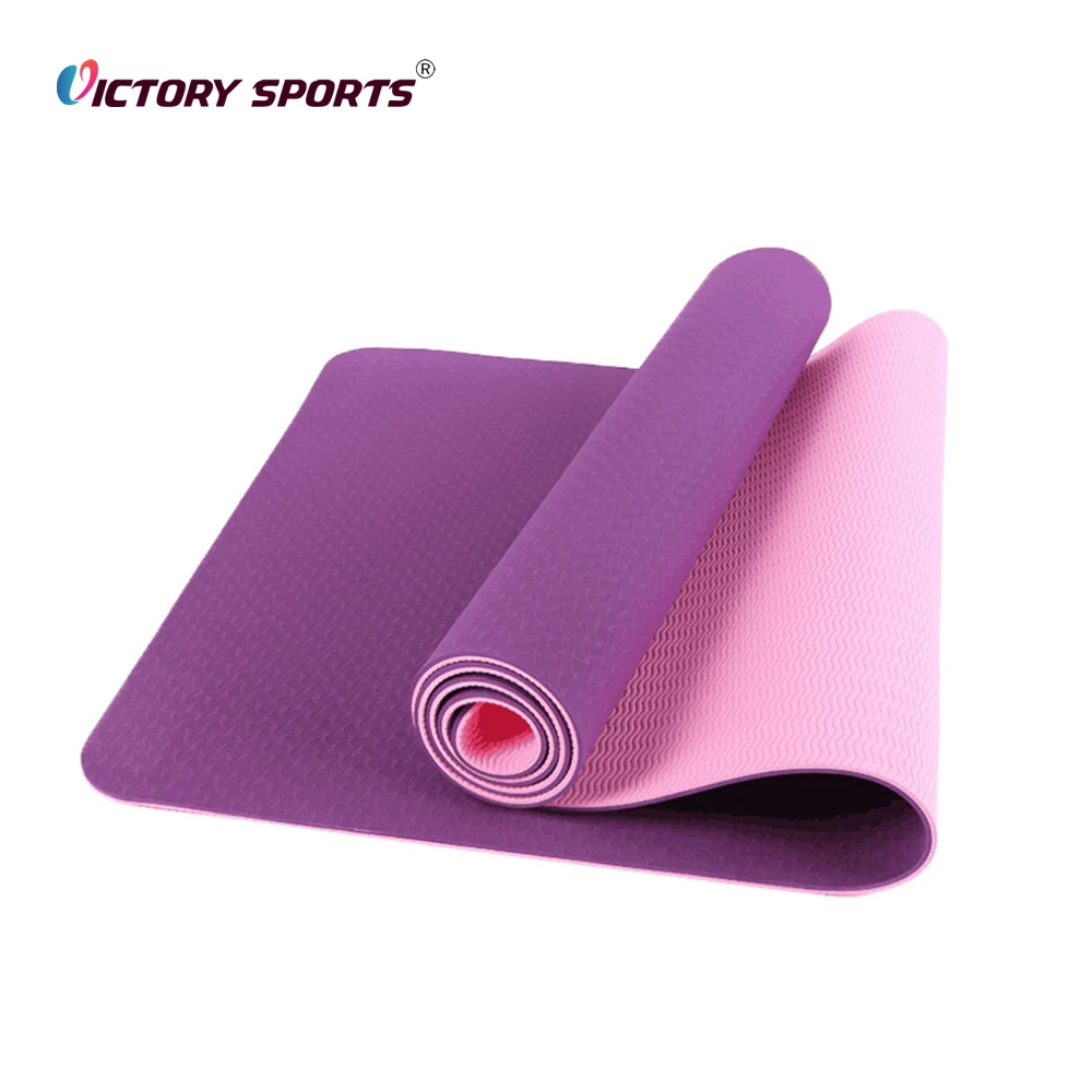 5mm 8mm 10mm Pro Extra Thick Tpe Roll Bulk Exercise Mat Eco-Friendly Special Printed Yoga Mat Custom