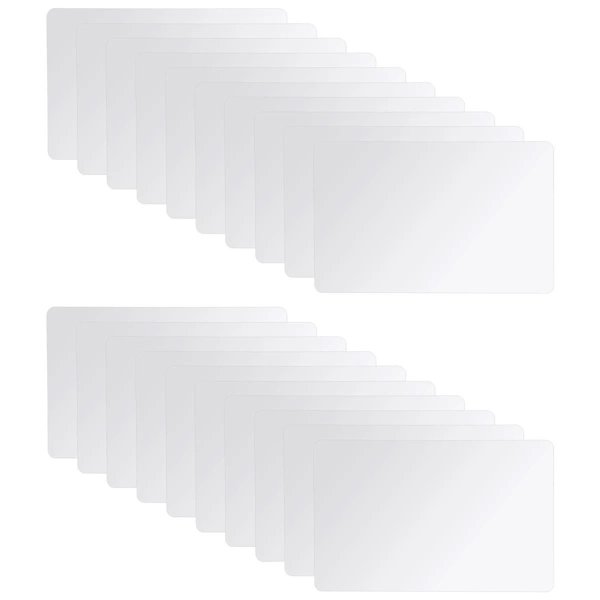 20Pcs NFC Cards White Blank for PVC Tags Waterpoof 504Bytes Chip Sticker