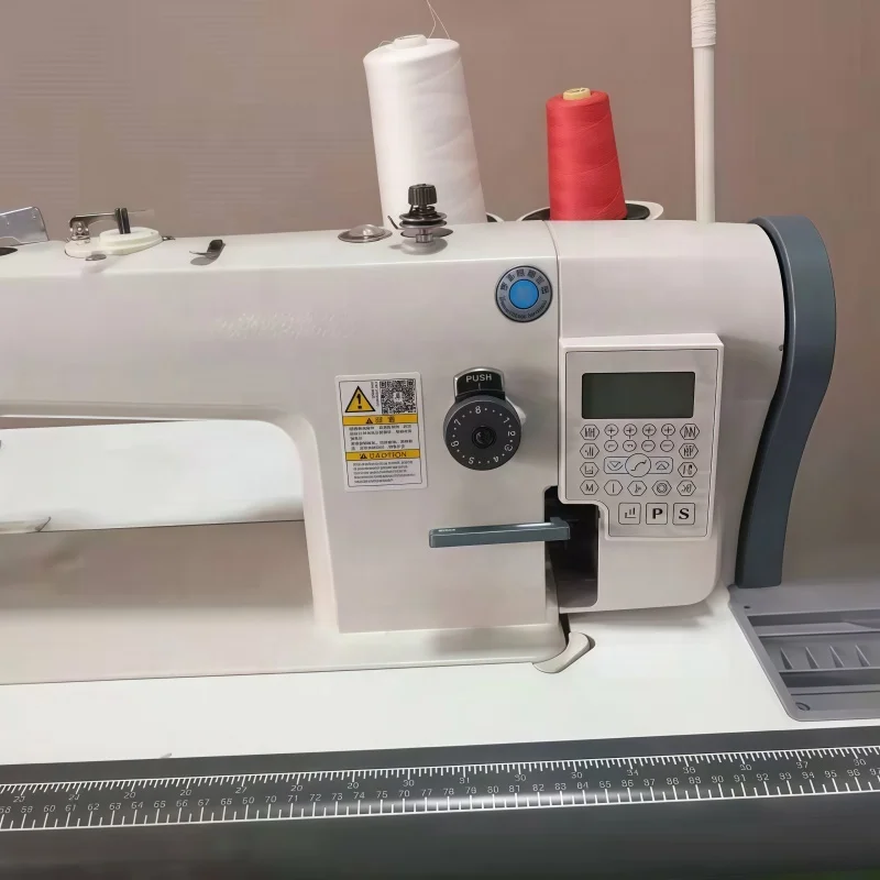Computerized 0303Heavy‑duty Flat‑bed Single Needle Sewing Machine Auto Thread Trimming New Motor for Leather, Table Not Included