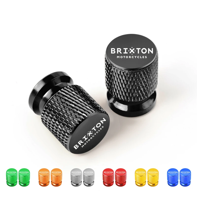 2PCS Tyre Valve Cap For BRIXTON Cromwell 125 250 1200 Crossfire 500 Storr 500 Sunray 125 Accessories CNC Aluminum Wheel