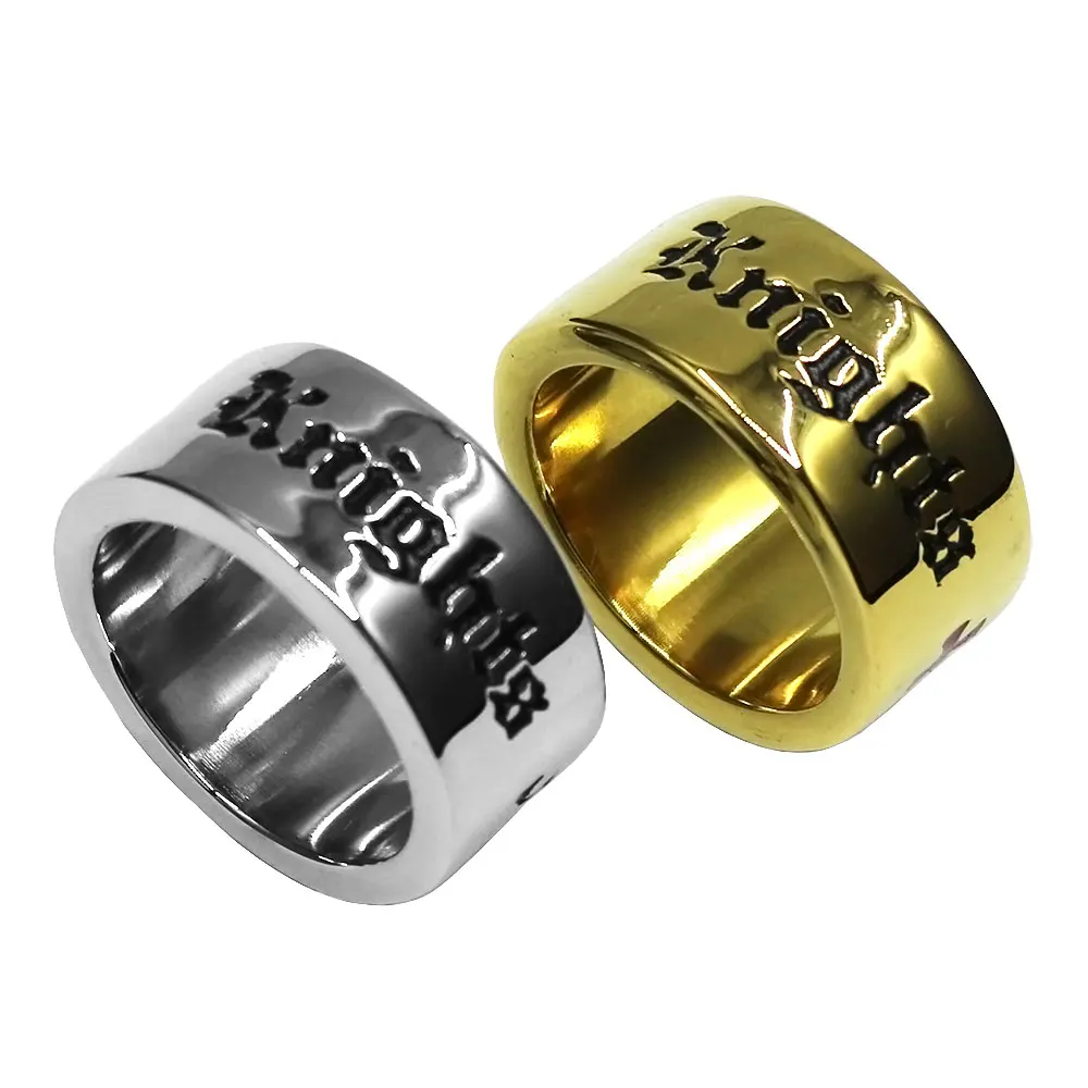 Fashion Knights Templar Ring Stainless Steel Religious Jewelry Classic Black Red Crusade Cross Mens Ring