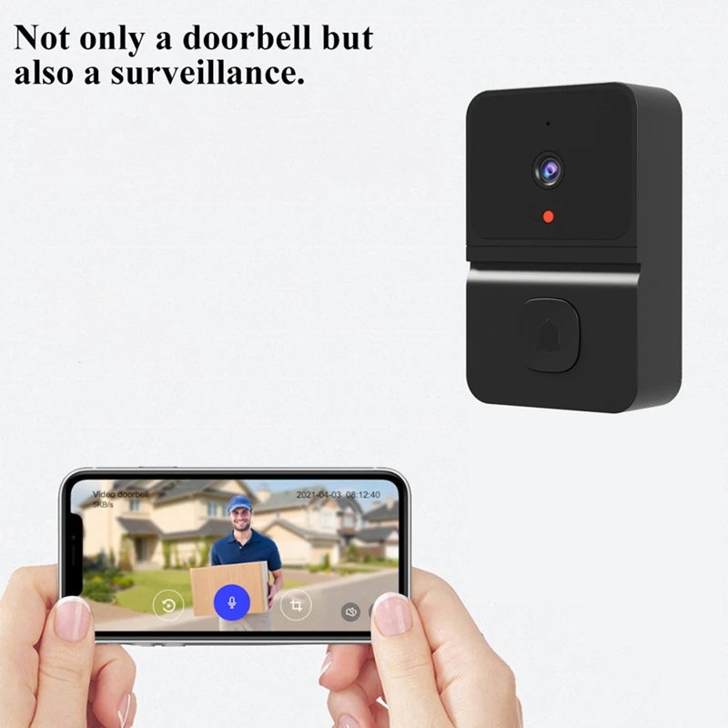 Видео дверной звонок Tuya, камера безопасности дверного звонка с звонком, облачное хранилище, ночное видение, умный видеодверной звонок A