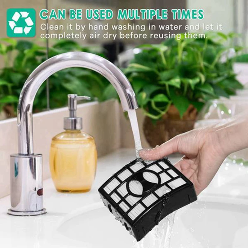 6 قطعة استبدال أجزاء ل القرش Duoclean NV800/NV800W/NV801/NV801Q/NV803/UV810 Hepa تصفية مكنسة كهربائية جزء