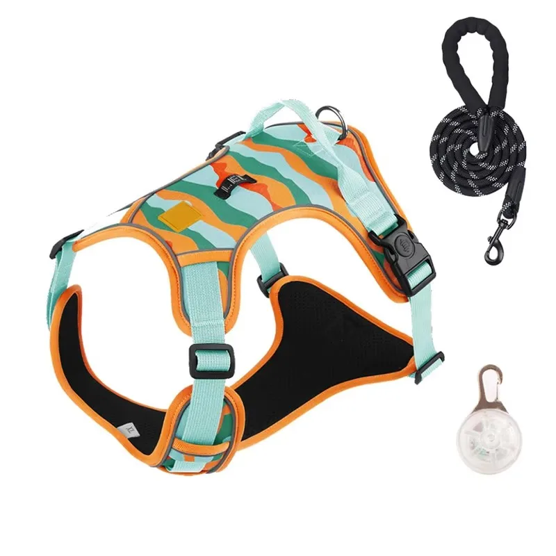 

Deluxe Adjustable Service Large Dog Collar Seat Belt Light Emitting Diode Strap Designer Set