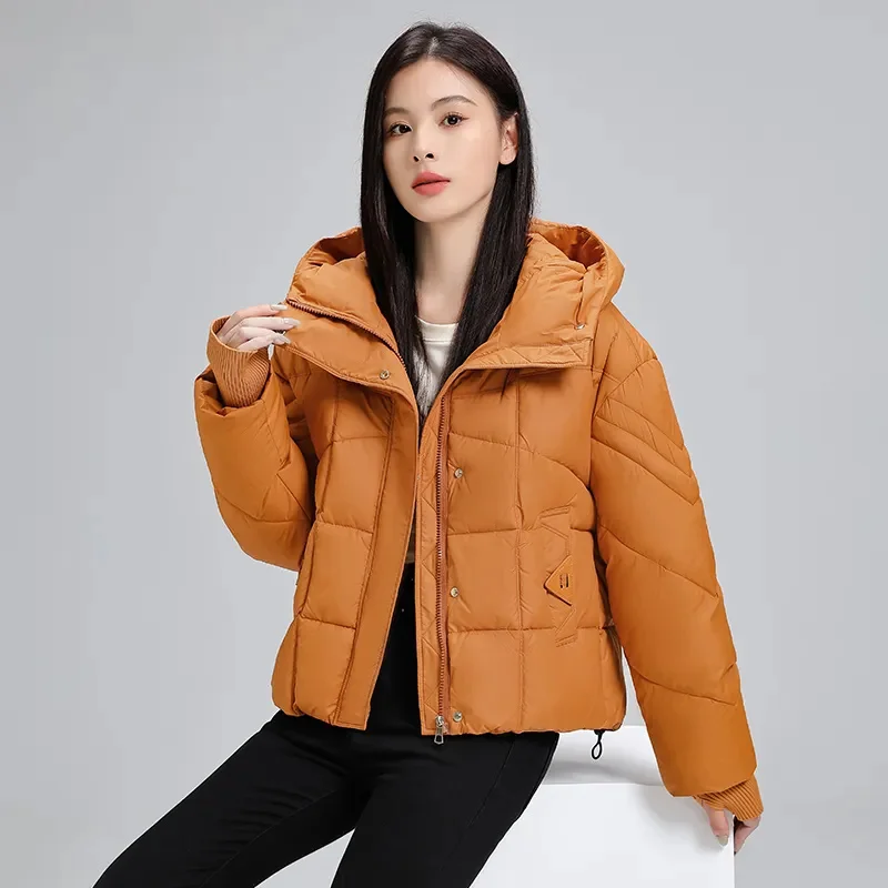 Winter New Down Cotton Women Jacket Parkas Casual Thicken Overcoat Zipper Warm Cotton Padded Coat Tops Korean Outerwears Female