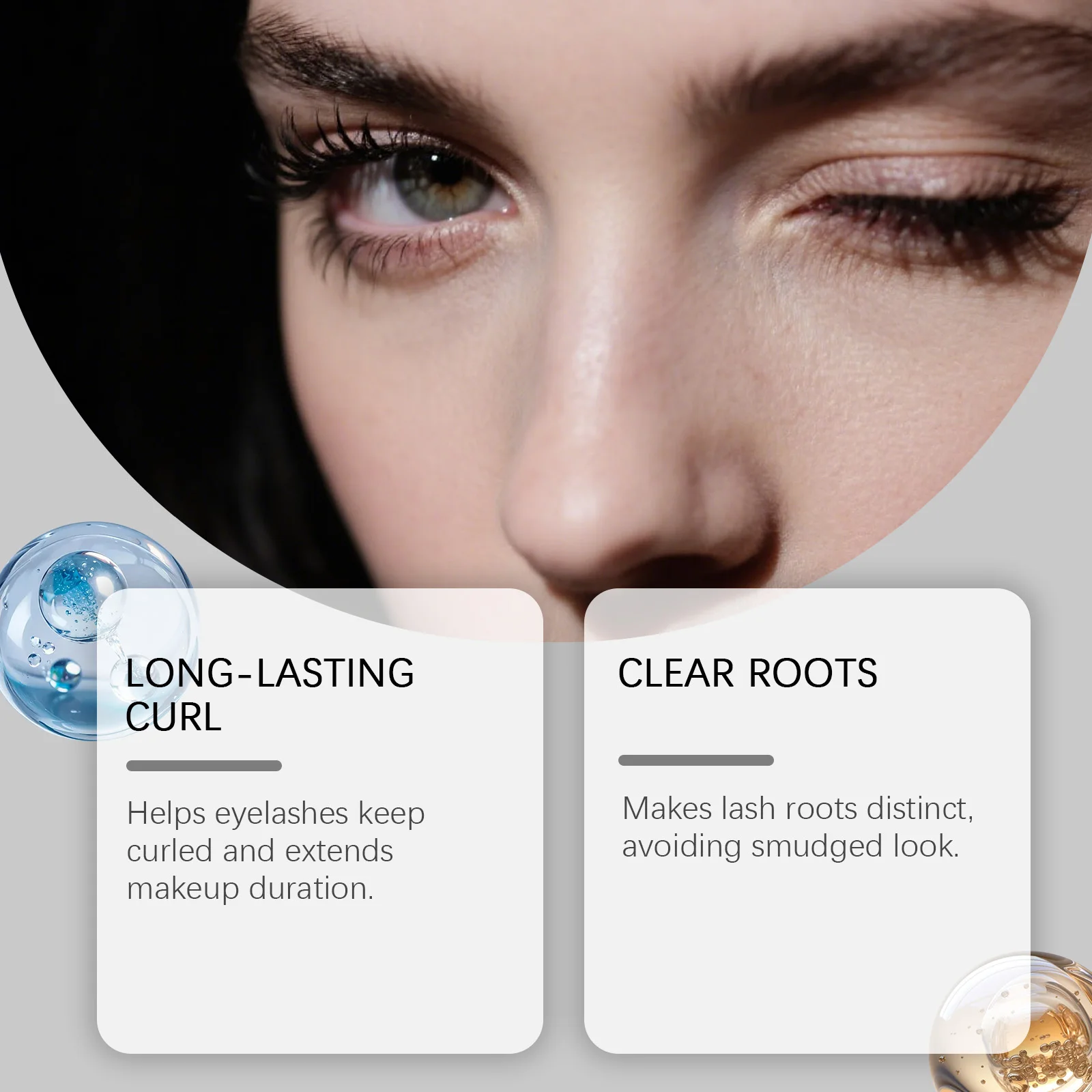 Primer per ciglia volumizzante Trucco occhi migliorato Leggero Bellissimo look quotidiano Arricciato naturalmente Resistente alle sbavature a lunga durata