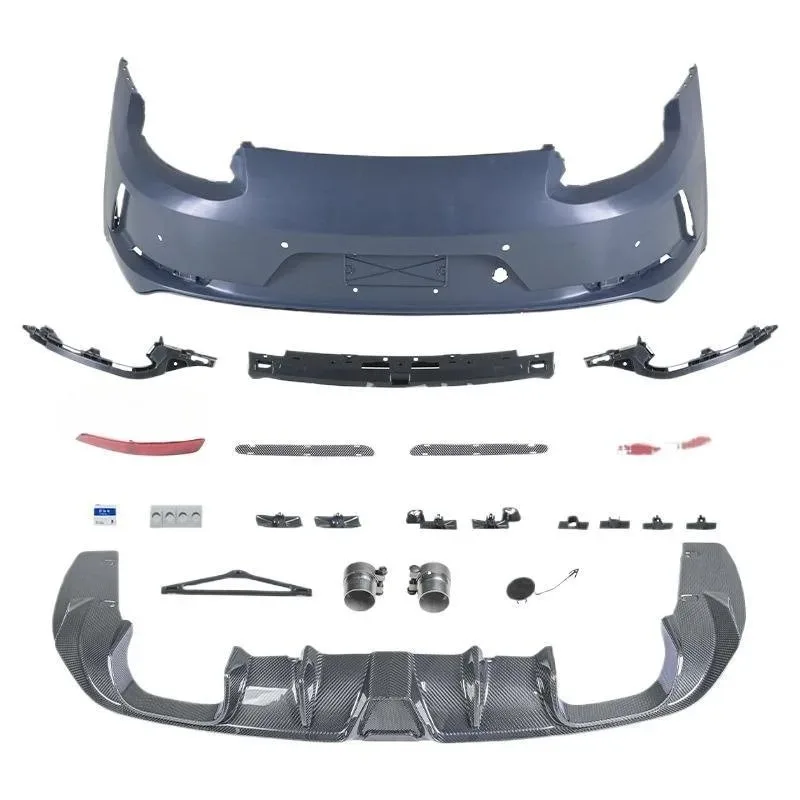 

Rear bar assembly for car modification, rear lip