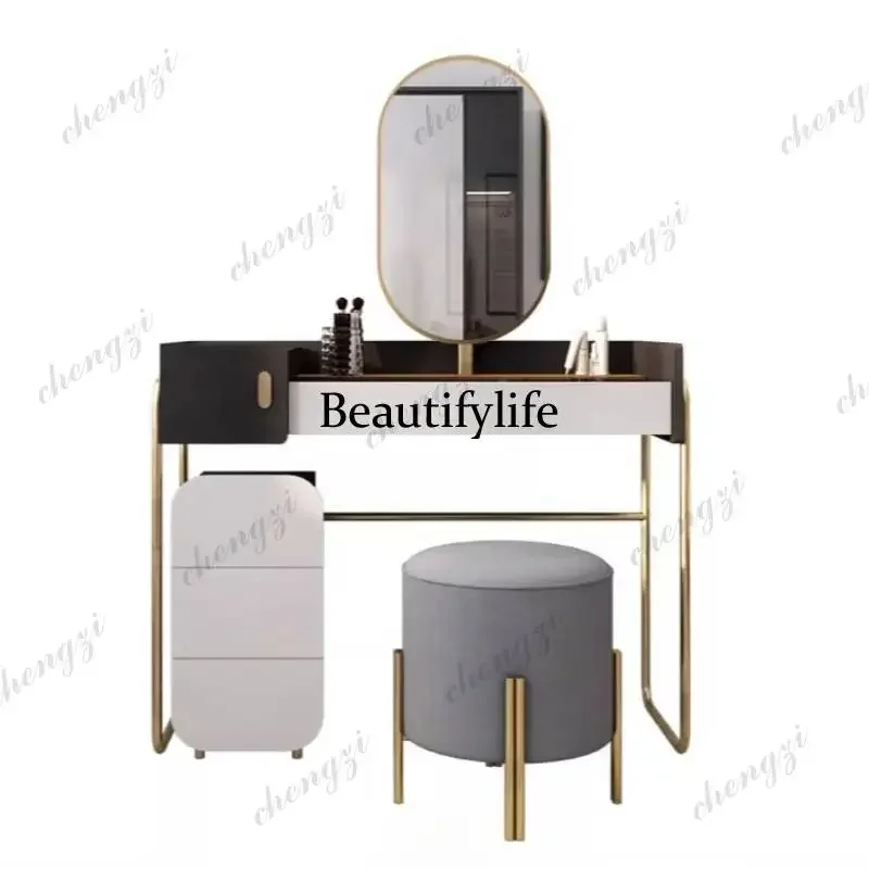 M138 Sturdy Simple Makeup Table Small Space Lounges Bedroom Dressing Table Adult Black Modern Coiffeuse Chambre Furniture Home