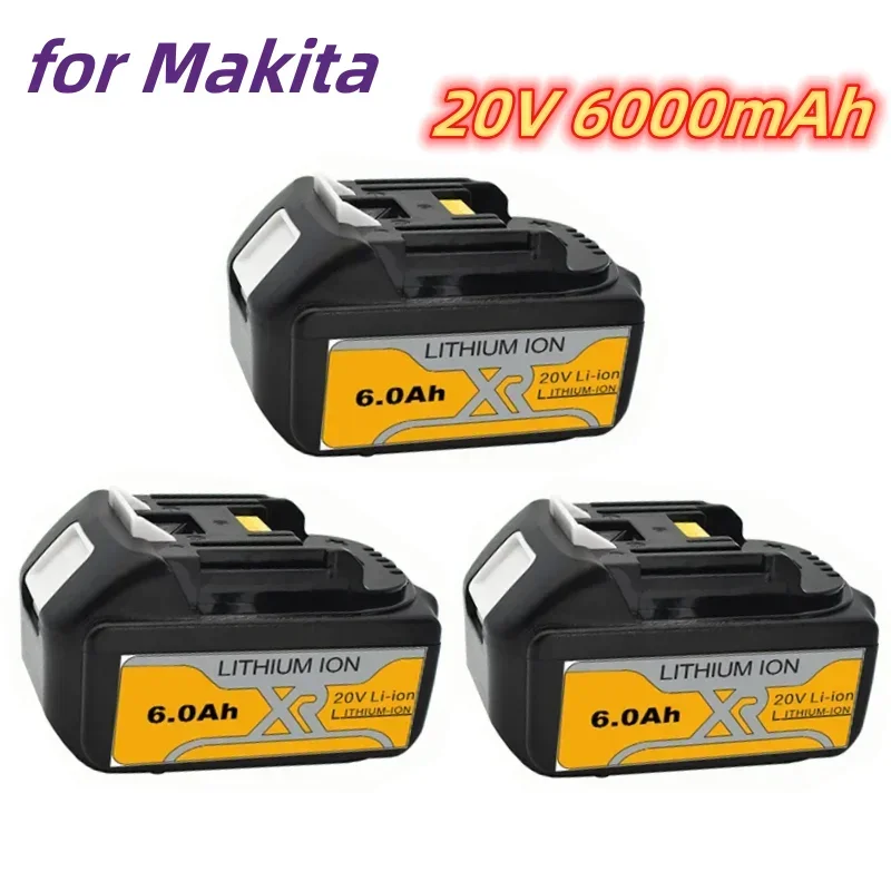 

for Makita Newest Improved BL1860 20 V 6000mAh Lithium Battery Lithium Ion BL1840 BL1850 BL1830 BL1860B LXT 400