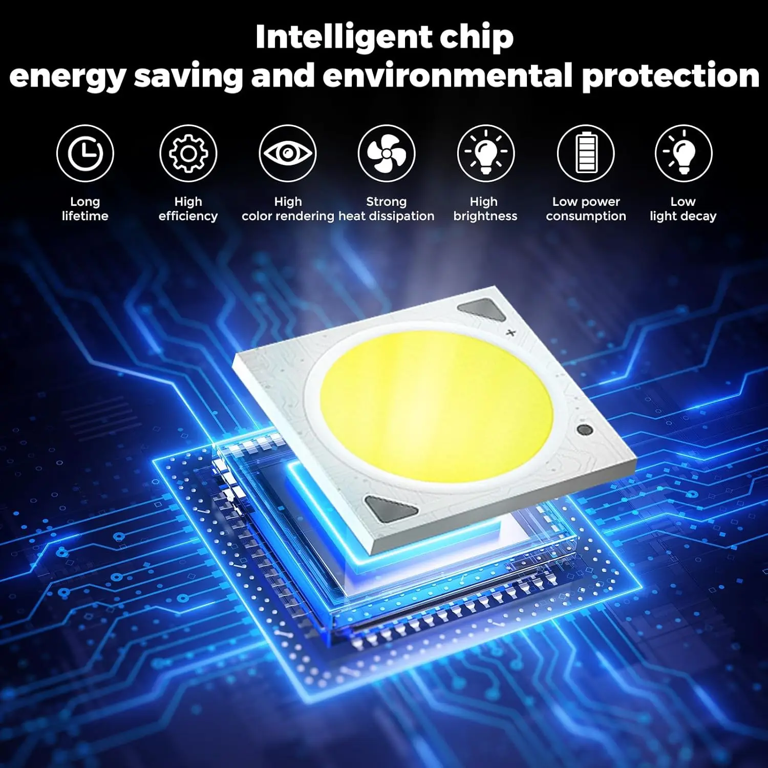 6팩 야외 매립형 LED 조명, 고강도 소핏 및 데크 조명, 1W 12V 지중 조명, 수중 연못 조명