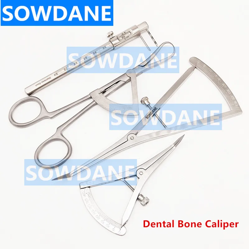 Dental Implant Castroviejo Bone Caliper Dental Surgical Wax Bone Thickness Dental Crown Gauge Calipers Dentist Medical Ruler