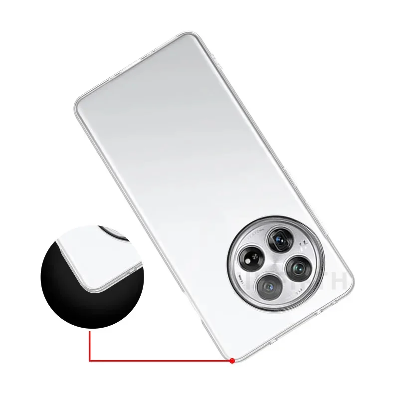 حافظات هاتف شفافة ناعمة من مادة البولي يوريثان الحراري لهاتف OnePlus 13R حافظة 1+ 13 R One Plus OnePlu13R 13 R 5G غطاء شفاف Fundas Capa Coques