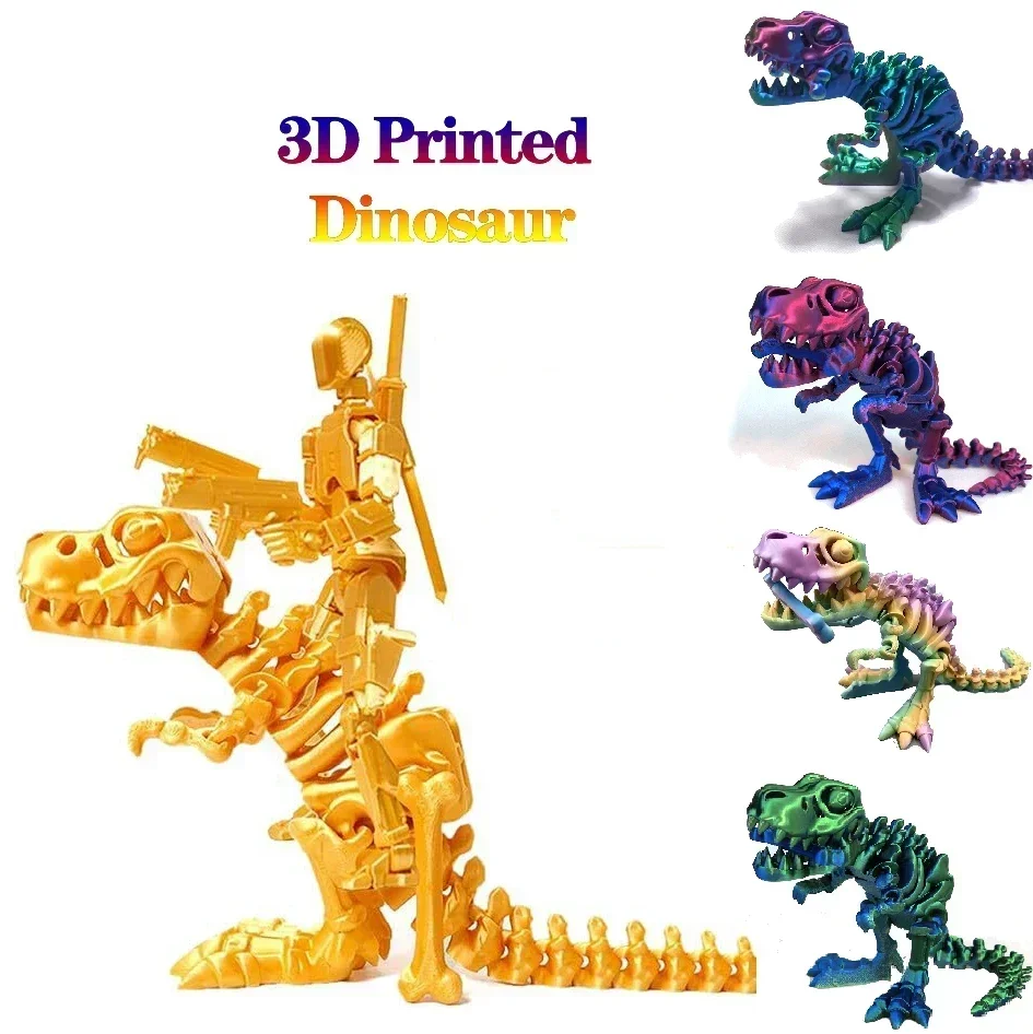 Selling and Explosive Tyrannosaurus Rex Skeleton 3D Printed Dinosaur Model Joint Design Educational Science Popularization Toy