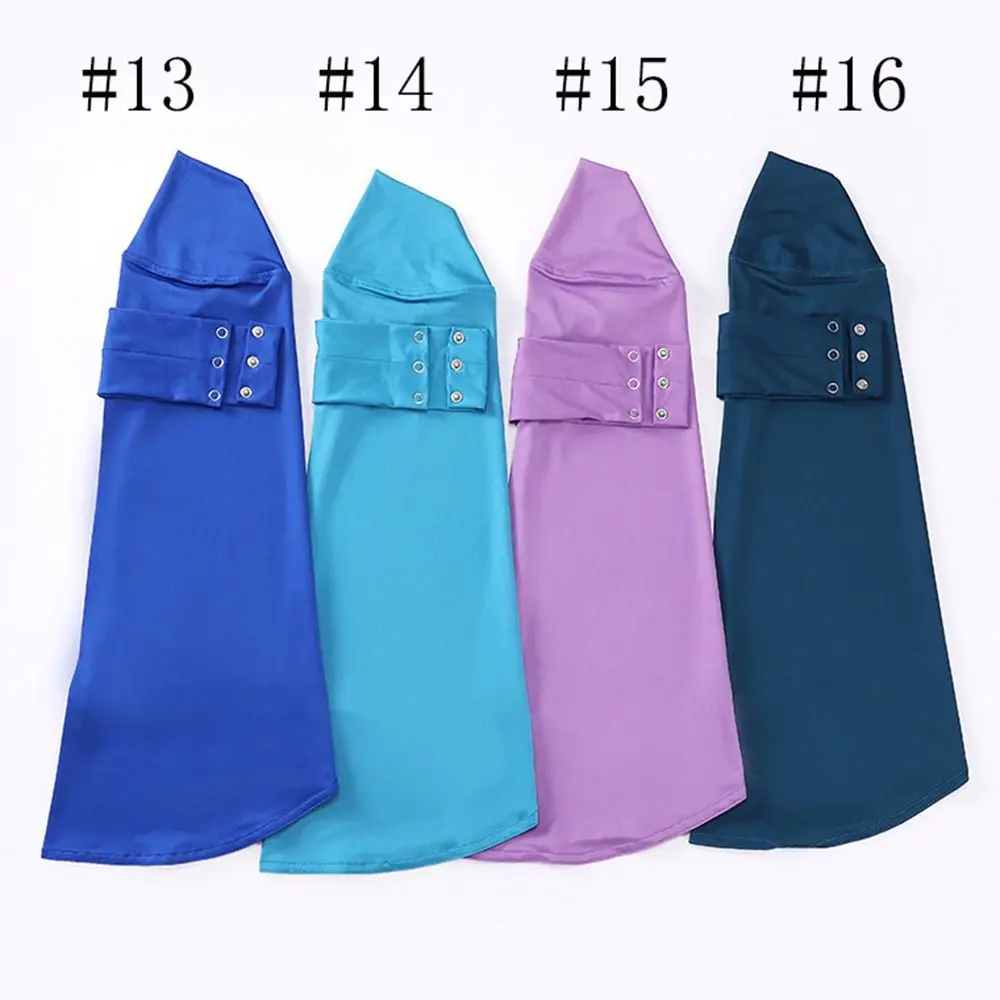 

Fashion Snap Fastener Ramadan Hijab Breathable Soft Women's Muslim Under Cap Adjustable Elastic Islam Headwrap Hair Accessories