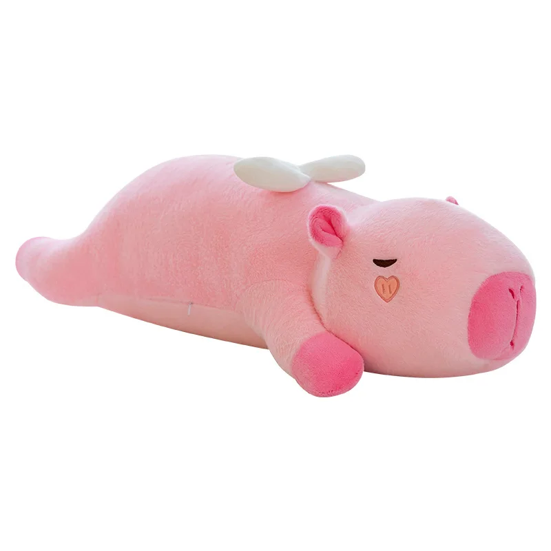 Leuke Kawaii Capybara Knuffel Gevulde Pop voor Kinderen Verjaardag Kerstcadeau Zachte Knuffelbare Engel Huisdier Slaapkussen Knuffelige Baby