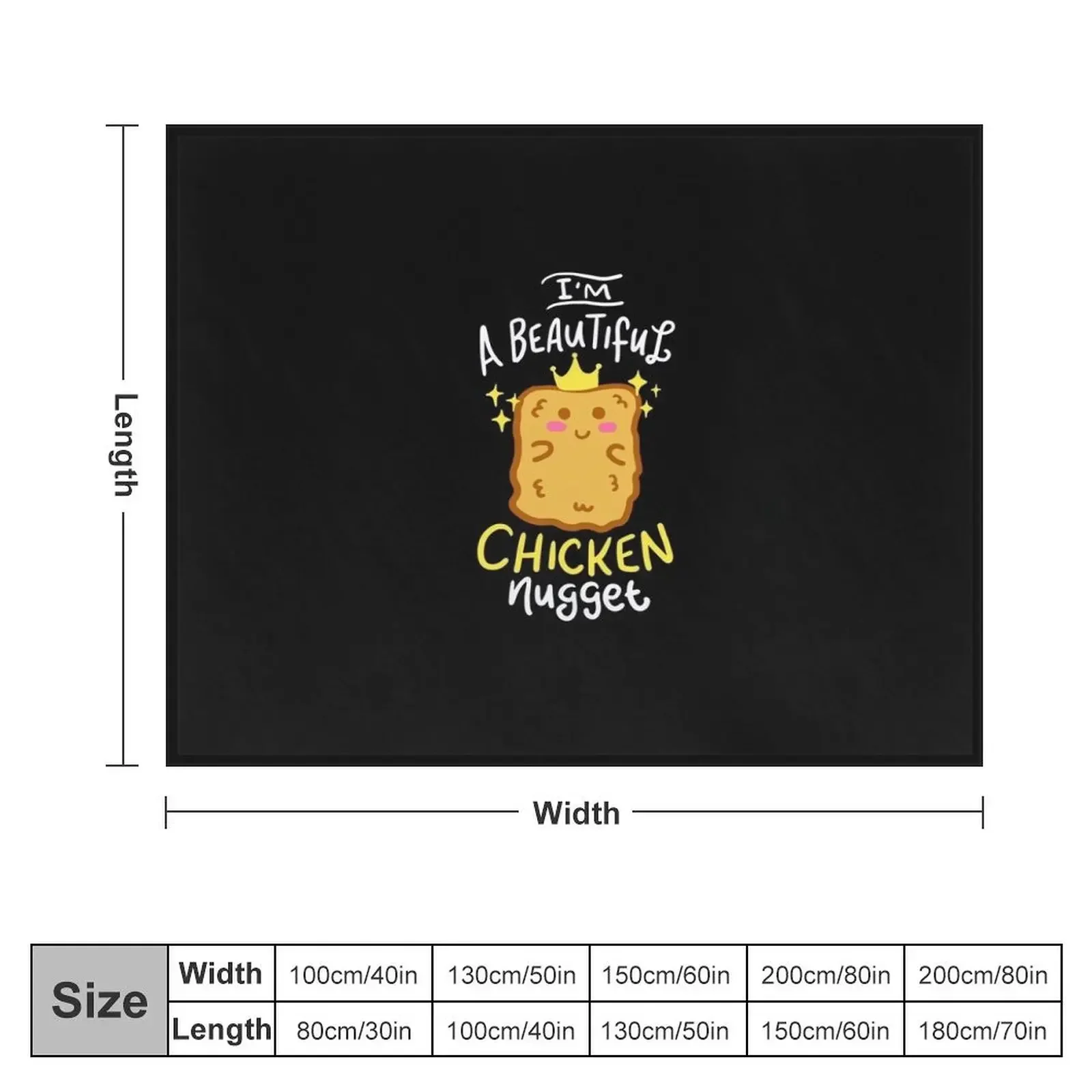 Funny Chicken Nugget Nug Life Fast-Food Junk Gift Throw Blanket Retros Soft Blankets