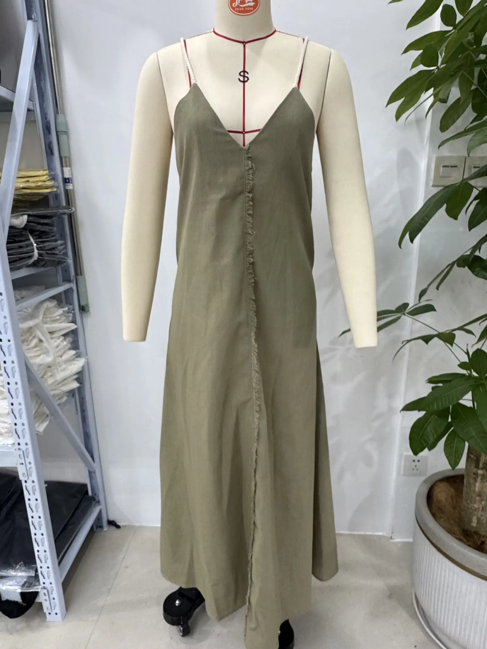 Kondala chique sexy linho camisola mulher vestido moda 2025 verão holiay sem costas midi vestido longo solto mujer praia