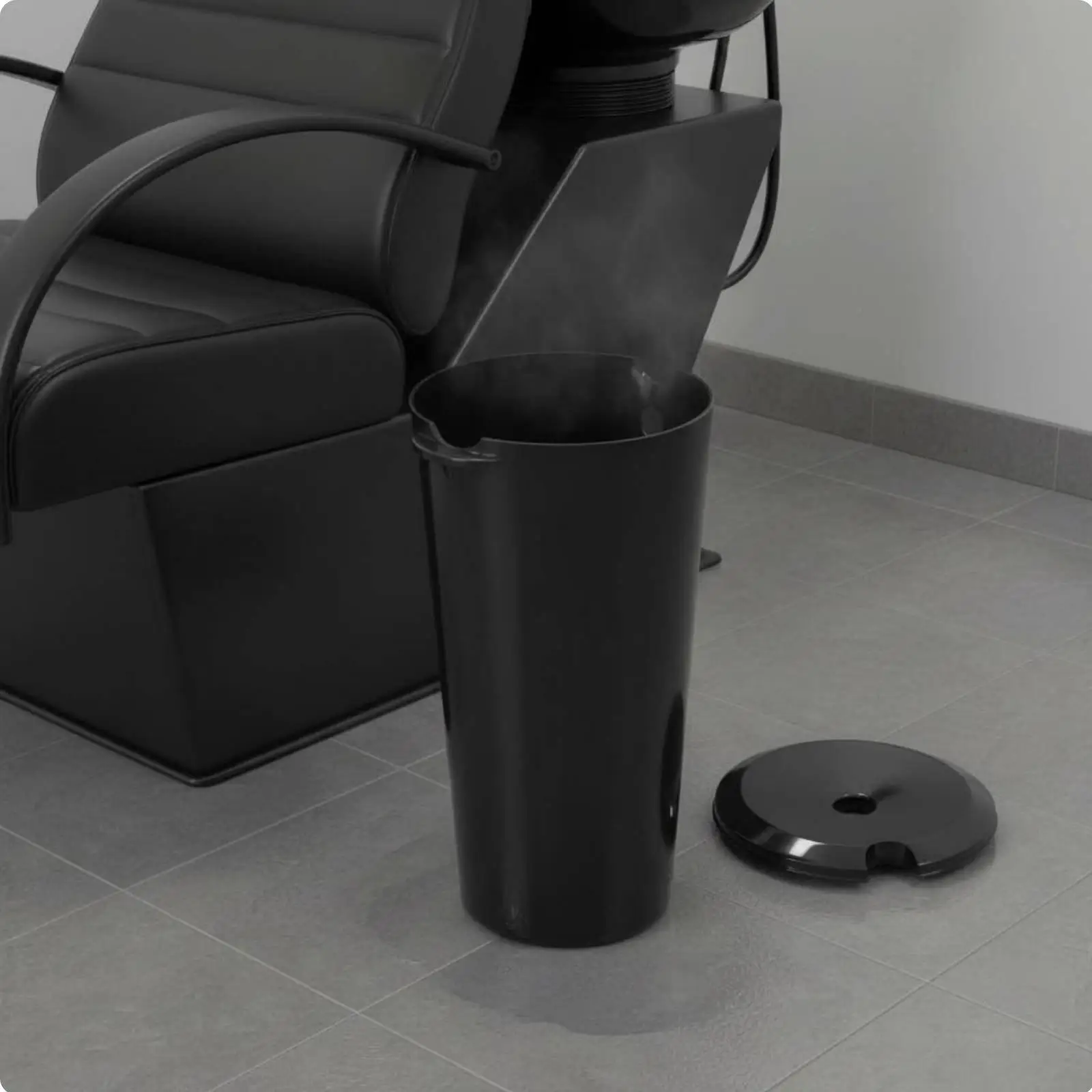 Mobile Hair Washing Bucket ABS Material Large Wastewater Collector Shampoo Bowl Drain Solution for Salon